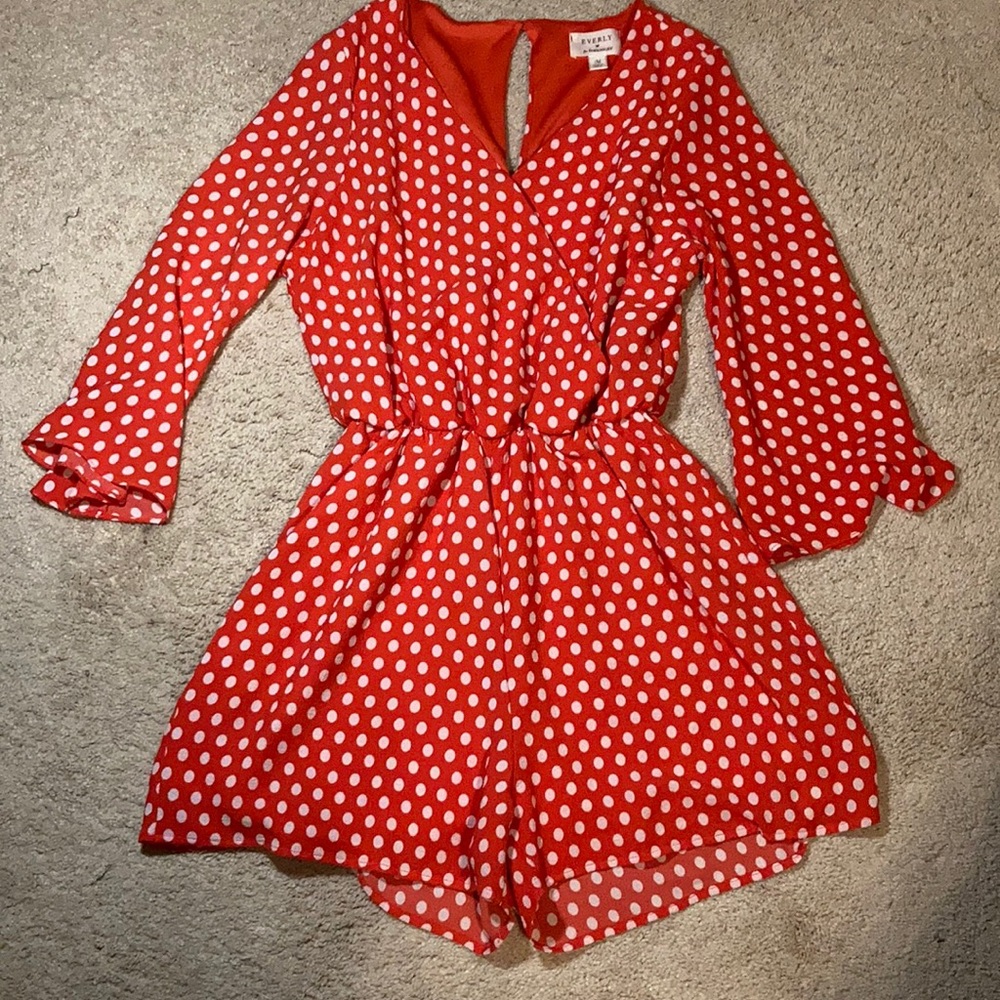 Polk Dot Flowy Romper